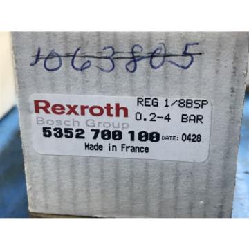 LOT OF 5 NEW REXROTH 5352700100 4-WAY PRESSURE VALVE REGLATOR REG 1/8BSP