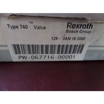 Rexroth, Type 740, PW-067716-00001, Valve