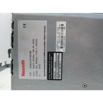 REXROTH HCS02.1E-W0028-A-03-NNNN IndraDrive C SERVO DRIVE SERCOS INTERFACE