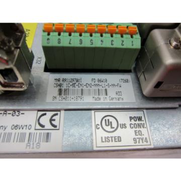 REXROTH HCS02.1E-W0028-A-03-NNNN IndraDrive C SERVO DRIVE SERCOS INTERFACE