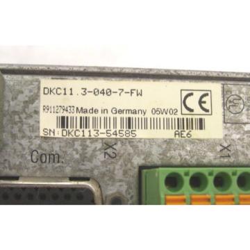 INDRAMAT REXROTH DRIVE DKC11.3-040-7-FW FWA-ECODR3-SGP-03VRS-MS 60 Day Warranty!