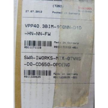 Rexroth VPP40 / VPP40.3BIM-1G0NN-D1D-HN-NN-FW Indracontrol VPP 40 15&#034; Display