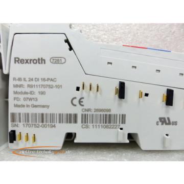 Rexroth R-IB IL 24 DI 16-PAC Modul R911170752-101 &gt; ungebraucht! &lt;