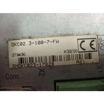 Rexroth Indramat DKC02.3-100-7 FW  Eco-Drive Servo Drive