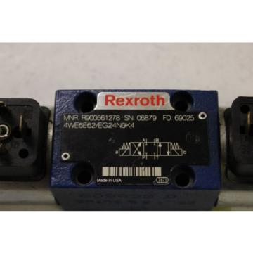 NEW REXROTH DIRECTIONAL VALVE # 4WE6E62/EG24N9K4