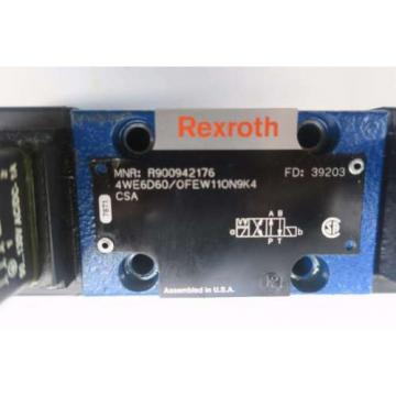 REXROTH 4WE6D60/OFEW110N9K4 120V-AC SOLENOID HYDRAULIC VALVE D550080