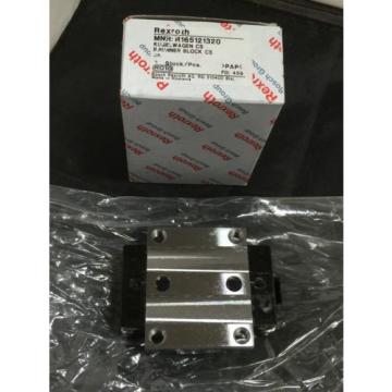 NEW REXROTH GUIDE RAIL RUNNER BLOCK BALL CARRIAG PN# R165121320