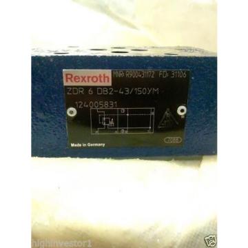 REXROTH DIRECTIONAL VALVE Model ZDR 6 DB2-43/150YM  MNR; R900431172