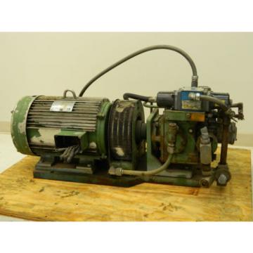 Hydraulic Power Pack w/ Lincoln Motor 20 HP 1750 RPM 220 3 HP w/ Vickers Valve Pump