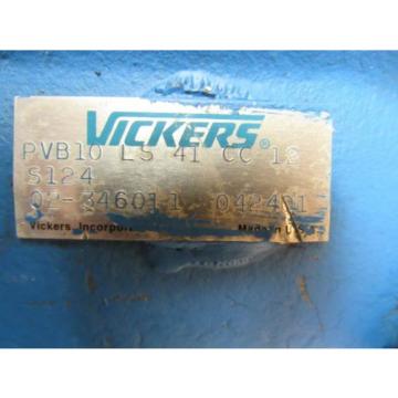 VICKERS HYDRAULIC PVB10 LS 41 CC 12 S124 PVB10LS41CC12S124 02346011 042401 Pump