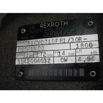 Rexroth BH00907548 Hydraulic Motor A10V071DFR1/30RPSC61N00 5142004032 Pump