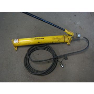 Enerpac P801 Hydraulic Hand 1000psi W/ Hose And Pressure Gage Pump