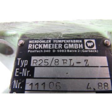 Rickmeier R25/8 FLZ Hydraulic Gear  Pump