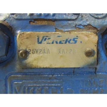 VICKERS 25V21A 1A22R 25V21A1A22R 7/8&#034; APPROX. SHAFT HYDRAULIC VANE REBUILT Pump