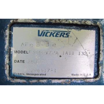 VICKERS F3 50V72A 1A11 132 F350V72A1A11132 HYDRAULIC PISTON REBUILT  Pump