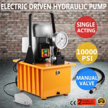 Electric Driven Hydraulic 10000 PSI Single acting manual valve  Pump