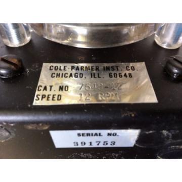 Cole Parmer MasterFlex Drive 754312 Pump