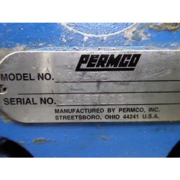 NEW PERMCO HYDRAULIC # 106475 Pump