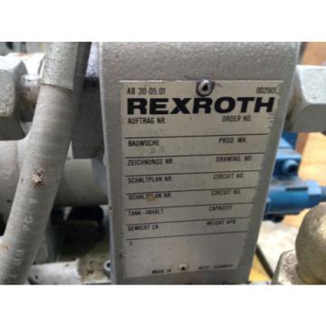 10 Hp Mannesman Rexroth 1PV2V423/20RW12MC116A1/5 Hydraulic Power Unit Pump