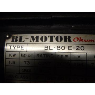 OKUMA BL MOTOR_BL80E20 with Encoder_OKUMA TYPE E_1566 Pump