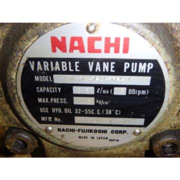 Nachi Variable Vane Motor_VDR1B1A31146A_LTIS85NR_UVD1AA32.241140A Pump