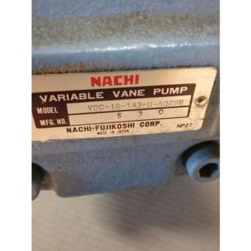 Nachi Varible Vane VDC1B1A3U6029B_UVC1AA31546029B Pump