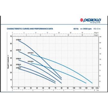 Pedrollo 0.75HP MultiStage Centrifugal  3CRm100N  HABLAMOS ESPANOL Pump