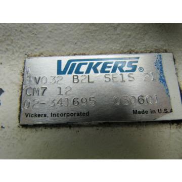 Vickers PVQ 32 B2L SE1S 21 Inline Variable volume Hydraulic piston pump Pump