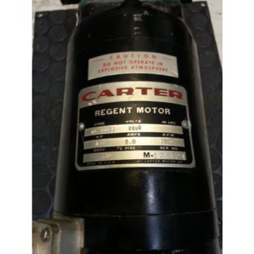 CARTERREGENTMOTOR/ John S. BARNES Corp pump Pump