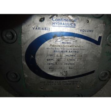 Continental PVR5032ASRRFP5E Hydraulic Press Comp Vane 32GPM Pump