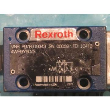 Rexroth R978919343 Hydraulic Direction Valve 4WP6Y60/5 New