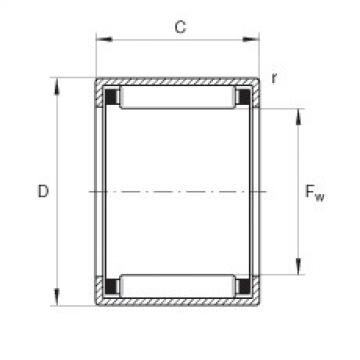 Drawn cup needle roller bearings with open ends - HK0509