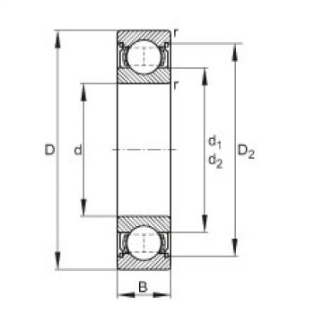 Deep groove ball bearings - 6013-2Z