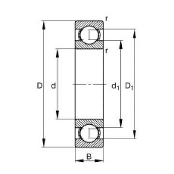 Deep groove ball bearings - SMR117