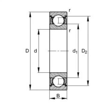 Deep groove ball bearings - S624-2Z