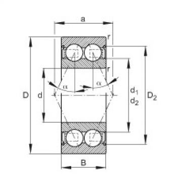 Angular contact ball bearings - 3201-B-2Z-TVH