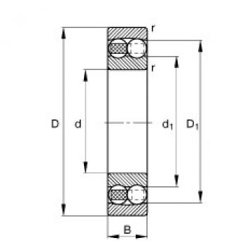 Self-aligning ball bearings - 1201-TVH