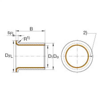 Flanged bushes - EGF06080-E40-B