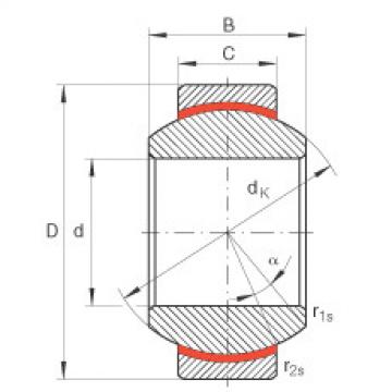 Radial spherical plain bearings - GE17-FW