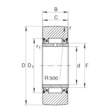 Yoke type track rollers - NA22/6-2RSR