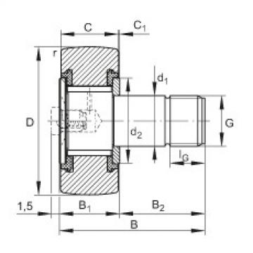 Stud type track rollers - KRV16-PP