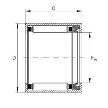 Drawn cup needle roller bearings with open ends - SCE2416-P