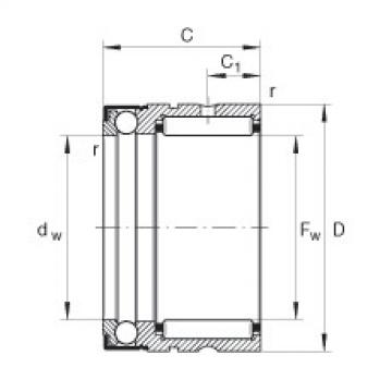 Needle roller/axial ball bearings - NX30-Z-XL