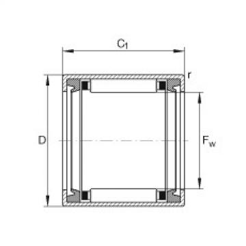 Drawn cup needle roller bearings with open ends - HK0810-2RS