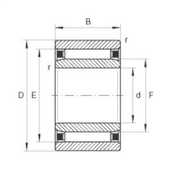 Needle roller bearings - NAO25X40X17-XL