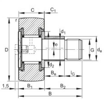 Stud type track rollers - KRE16-PP