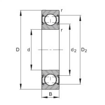 Deep groove ball bearings - 6001-C-2HRS