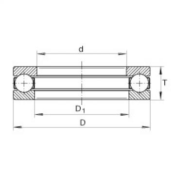 Axial deep groove ball bearings - 1025