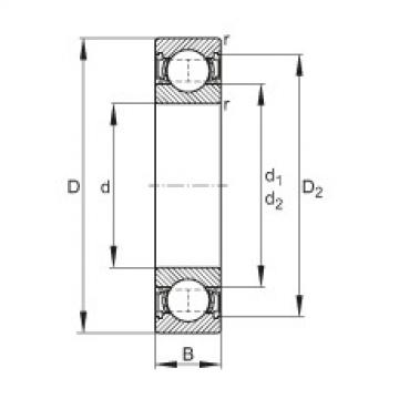 Deep groove ball bearings - 6004-2RSR