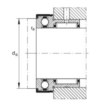 Needle roller/axial ball bearings - NKX10-TV-XL